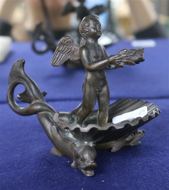 An angelic figural candleholder